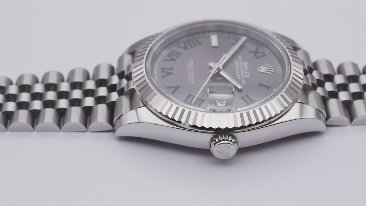 Rolex Datejust 41 Wimbledon 2026 Fluted Jubilee 2026 Box & papers