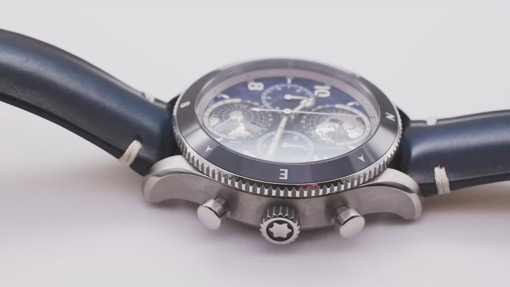 Montblanc Geosphere Chronograph Oxygen 1858 129624 Box & Papers, serial no. FTHK3J9H1