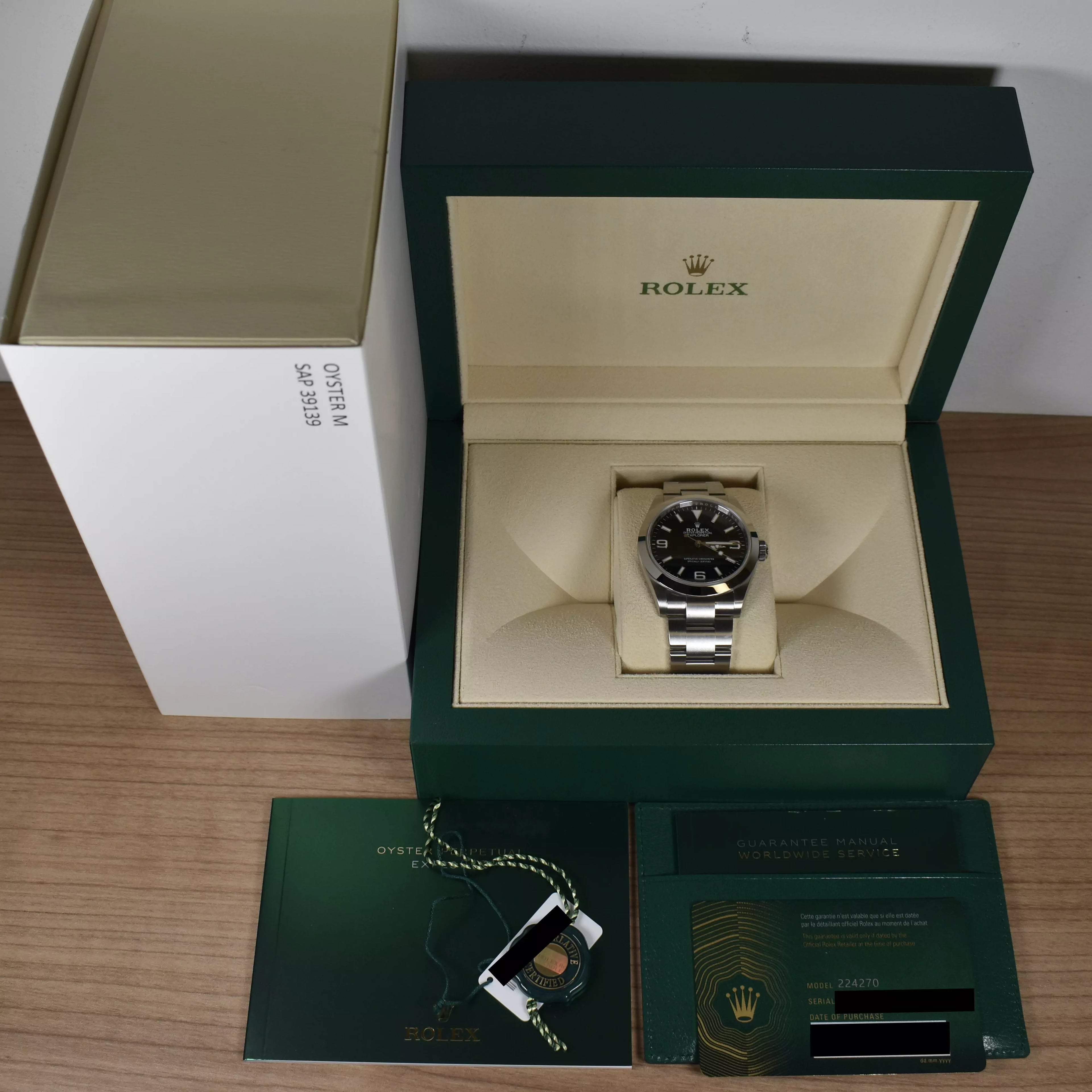 Rolex Explorer Brand New 07/2023 224270 2023