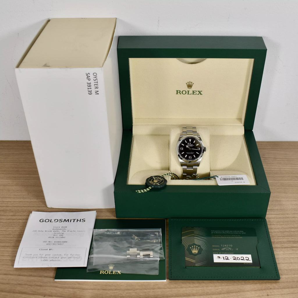 Rolex Explorer 12/2022 Full Set 124270 2022