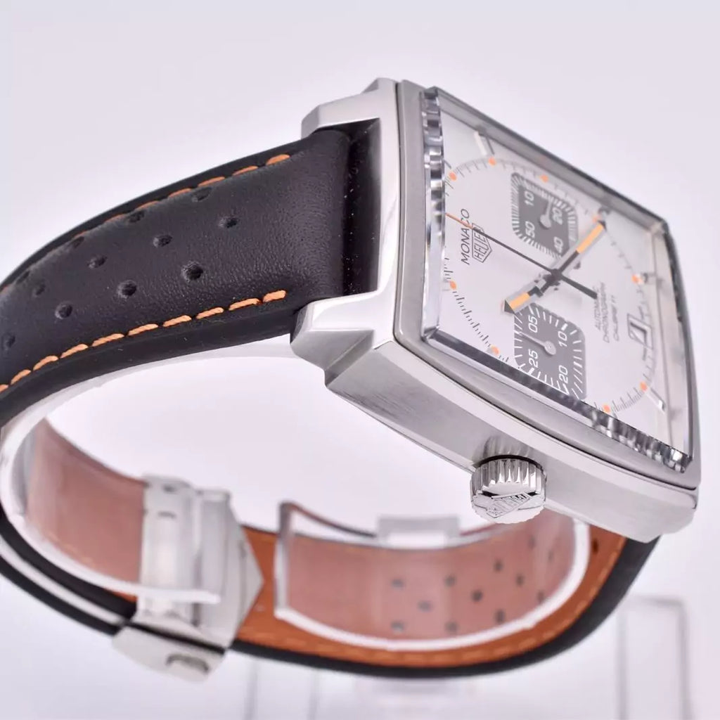 TAG Heuer Monaco Silver & Orange CAW211C 2016