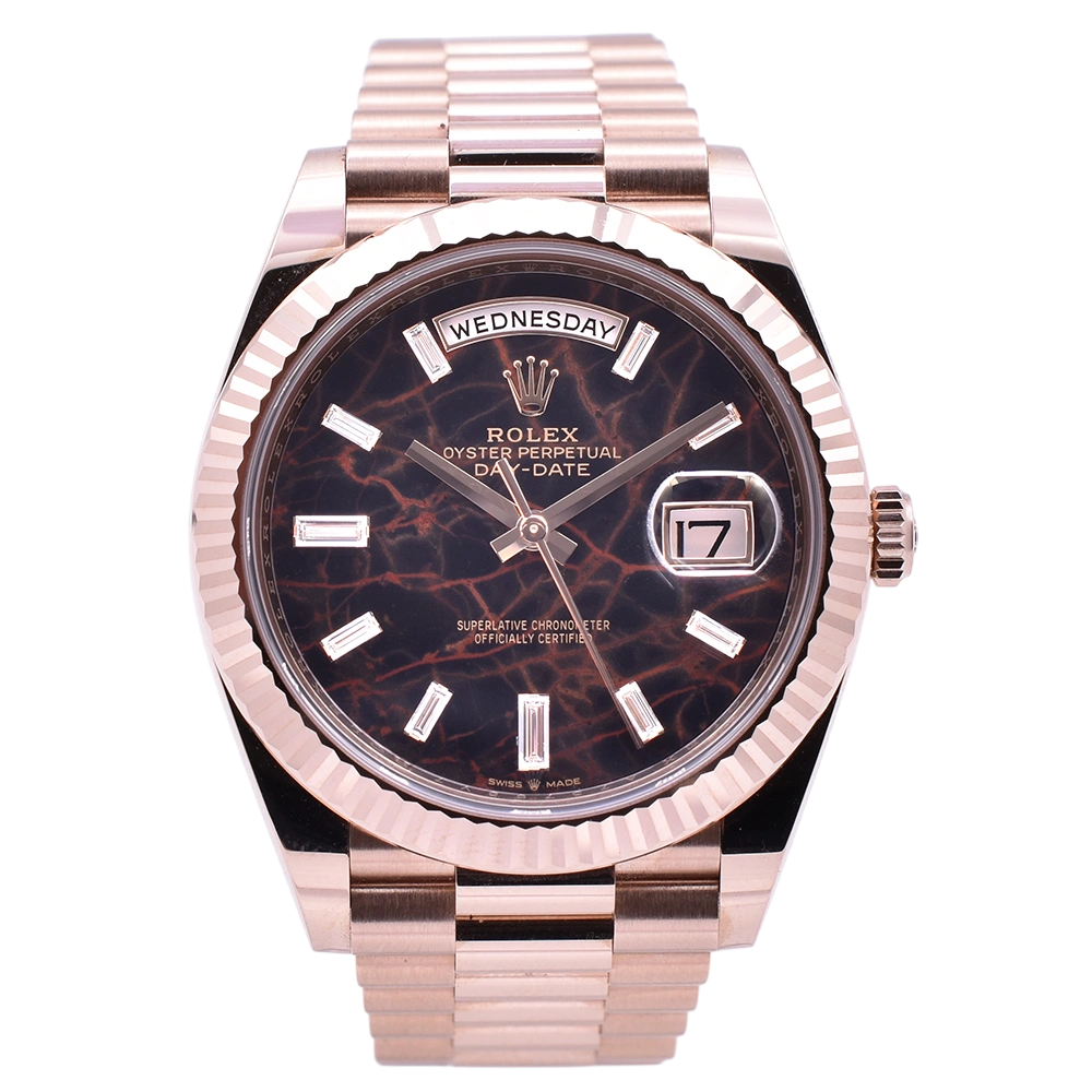 Rolex Day-Date 40 18ct Everose Gold Eisenkiesel 228235 2025