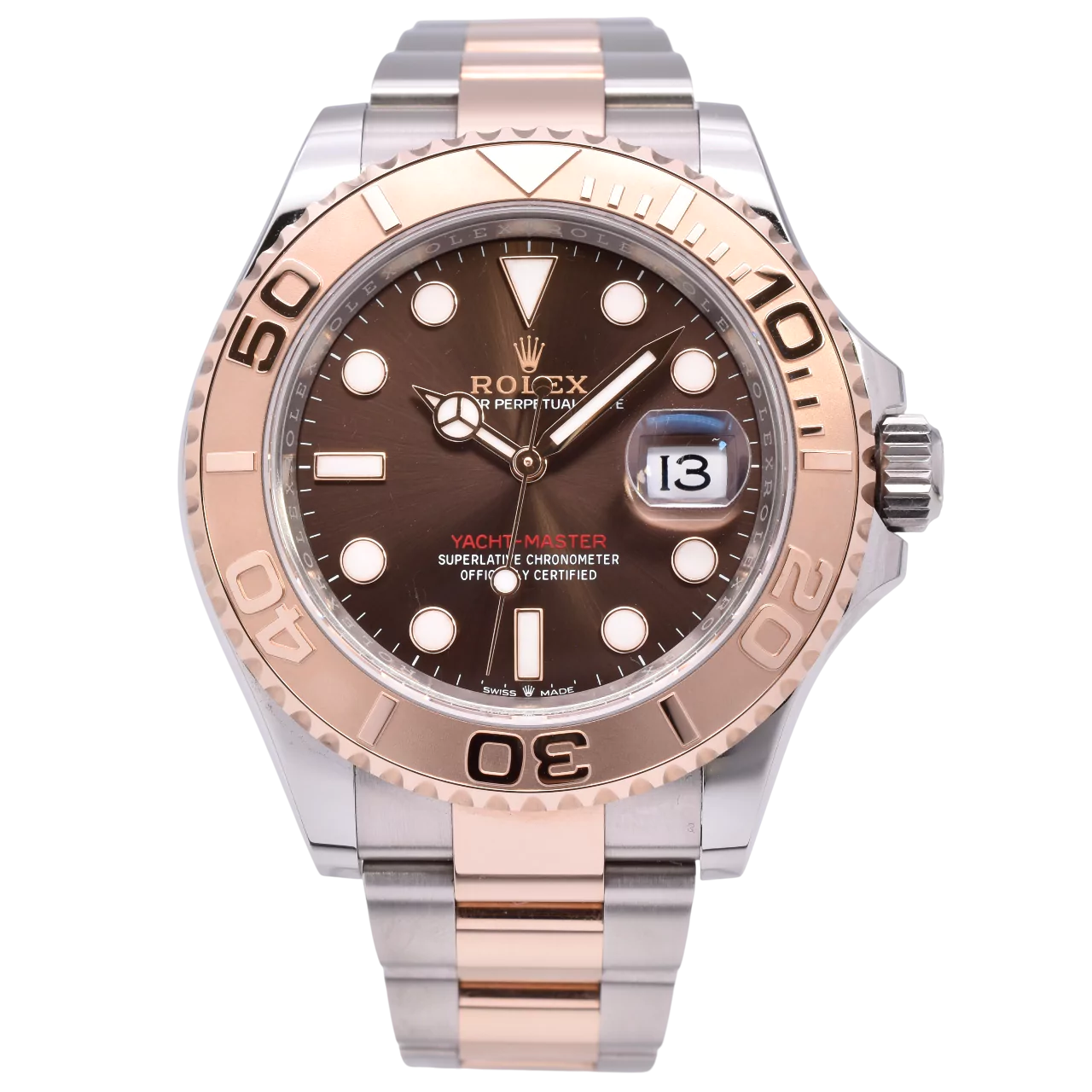 Rolex Yachtmaster Steel & Gold Brown 126621 2023