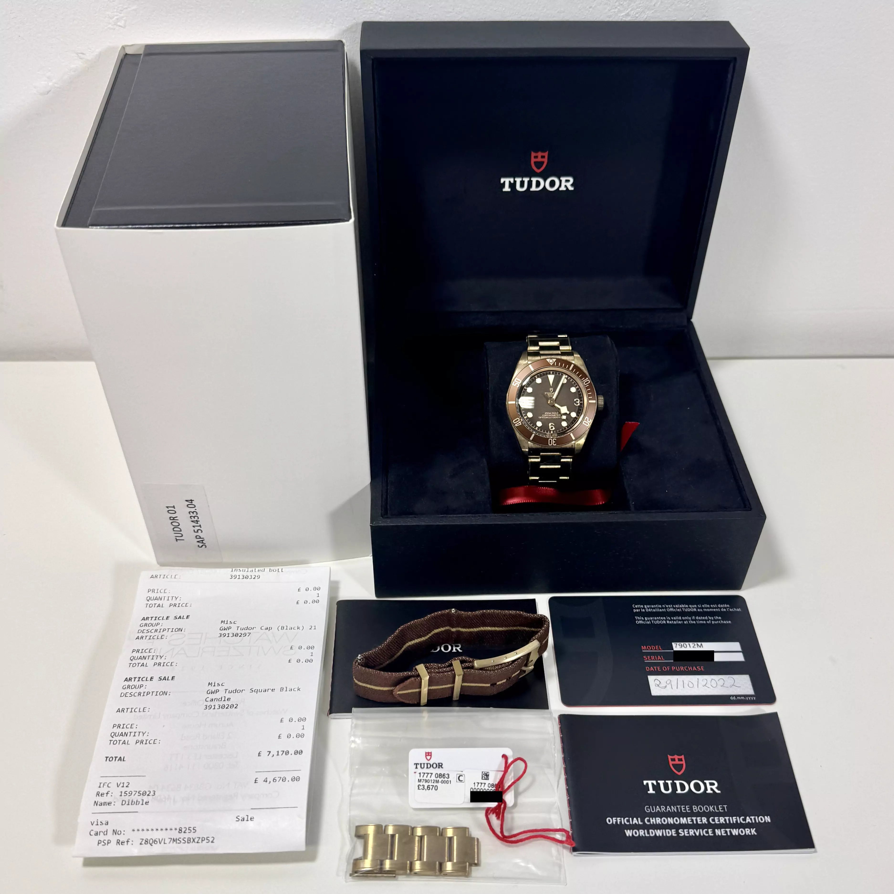 Tudor Black Bay Bronze Full Set 79012M 2022