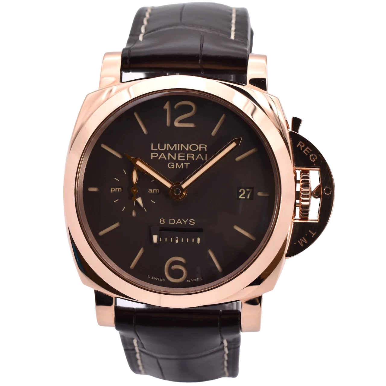 Panerai Luminor 8 Days GMT Oro Rosso PAM00576 2019