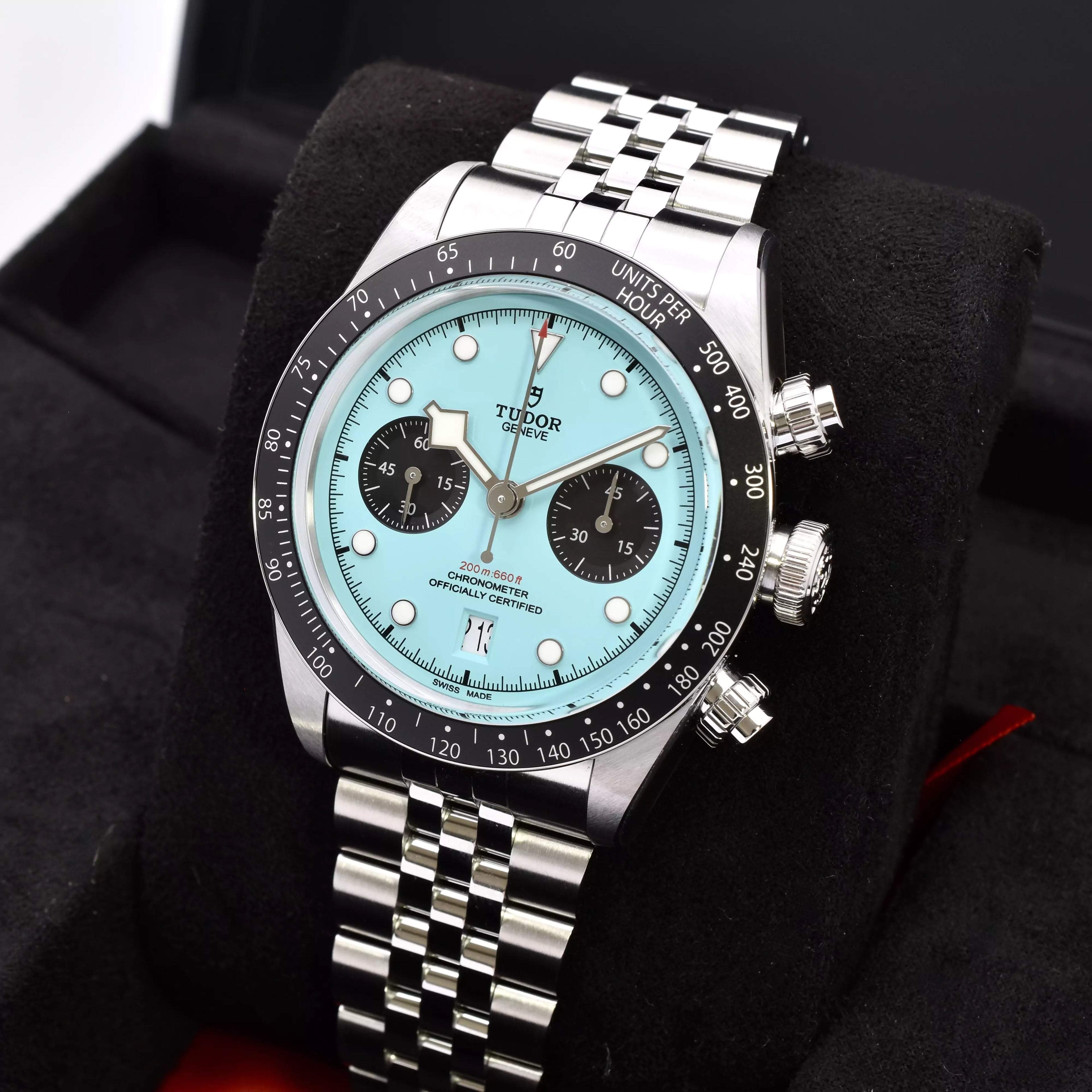 Tudor Black Bay Flamingo Blue Stickered 79360N 2025