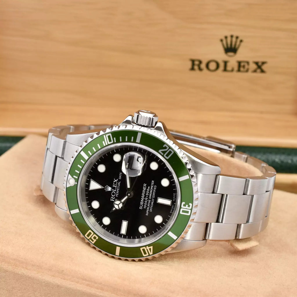 Rolex Submariner Kermit Fully Serviced Set 16610LV 2004