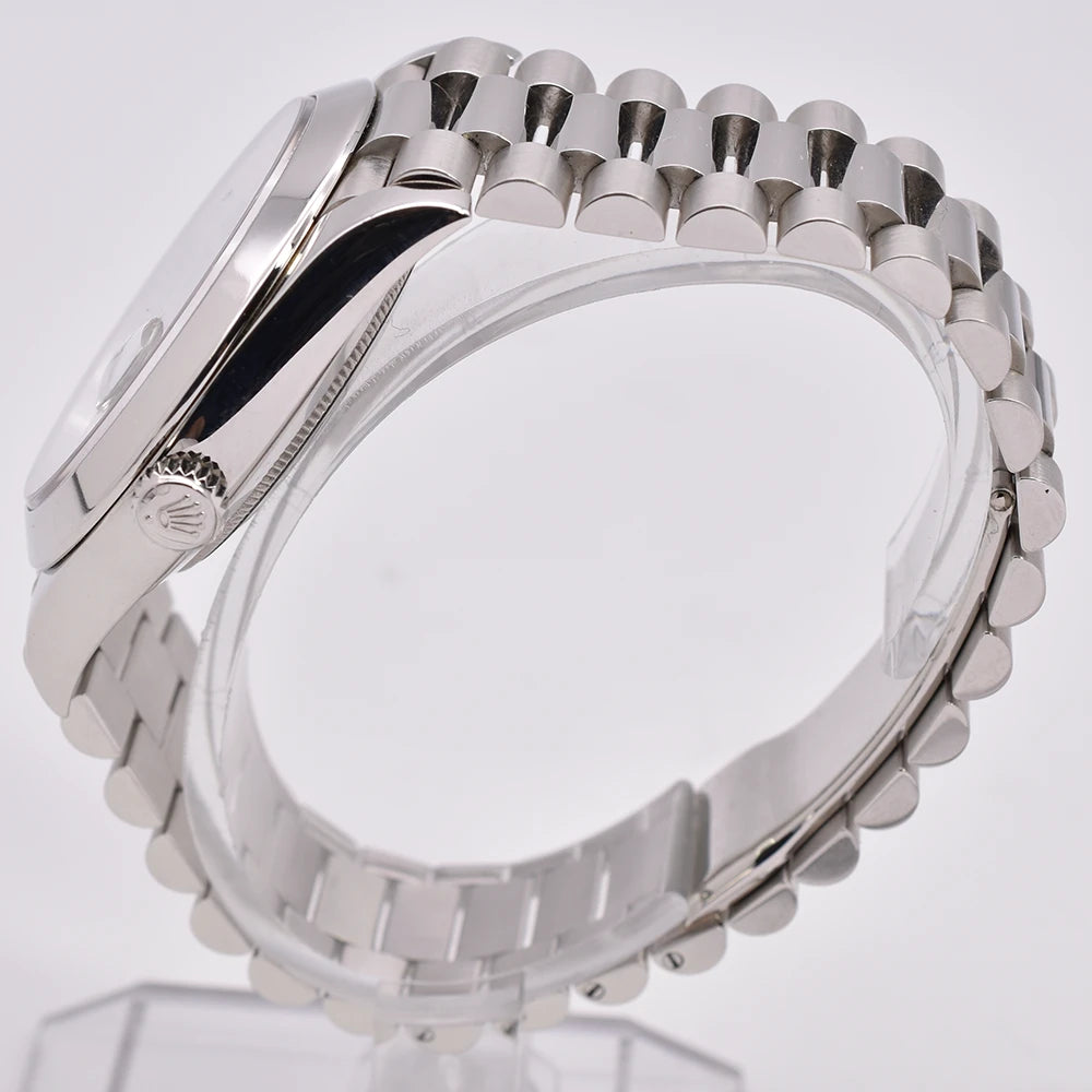 Rolex Day-Date 40 Ice Blue Diagonal Motif Fully Serviced 228206-0004 2015