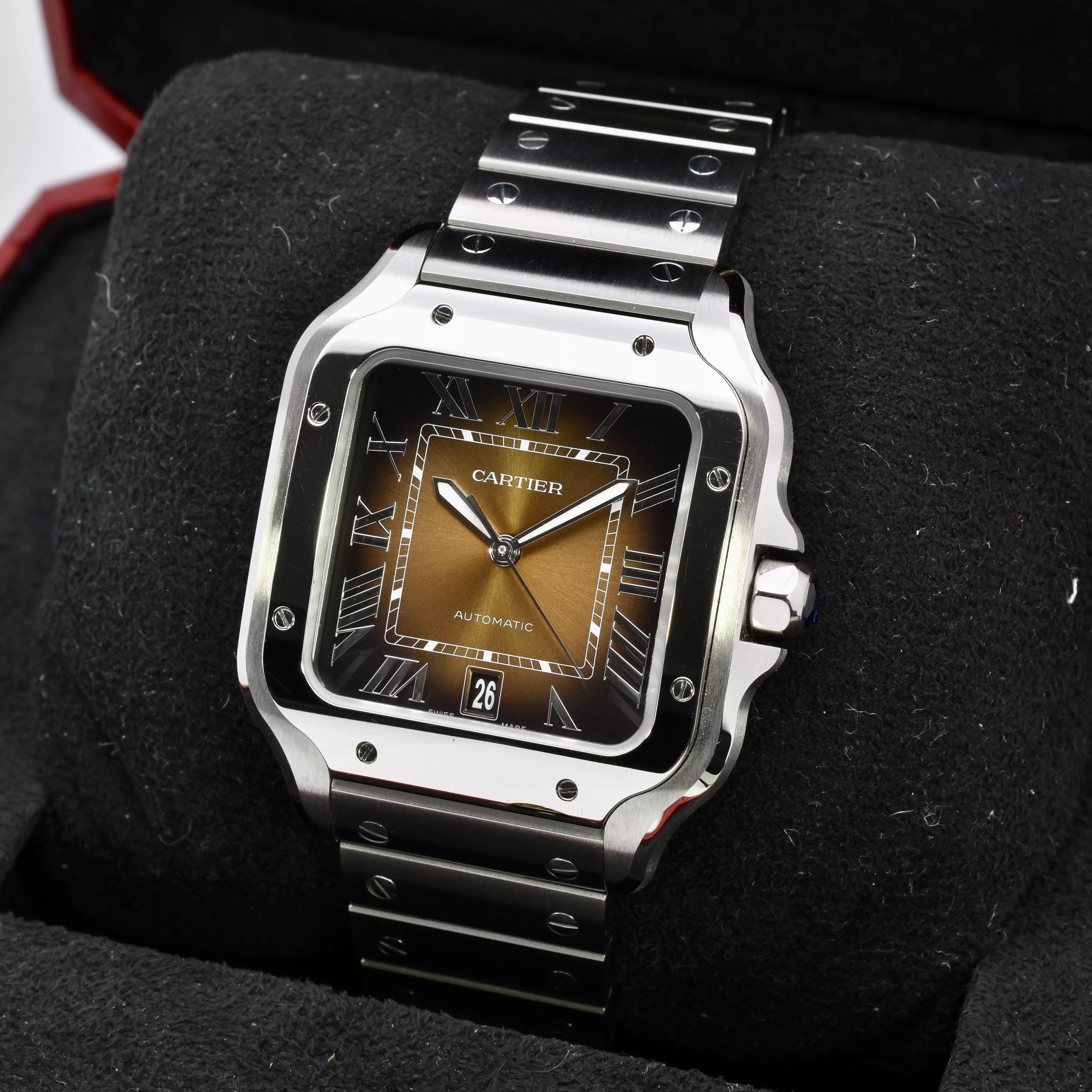 Cartier Santos Large Brown Fumé WSSA0064 2024