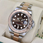 Rolex Yachtmaster Steel & Gold Brown 126621 2023
