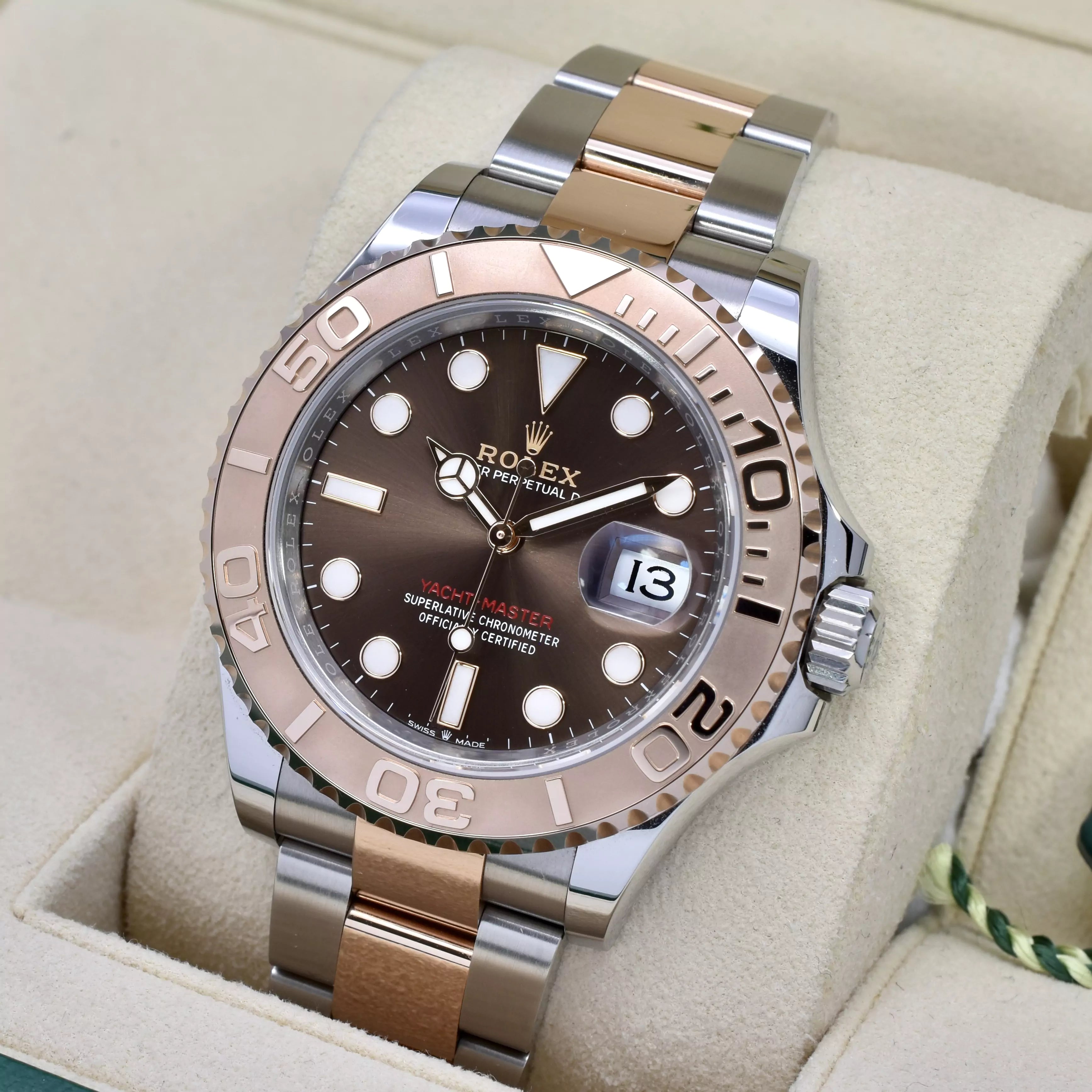 Rolex Yachtmaster Steel & Gold Brown 126621 2023