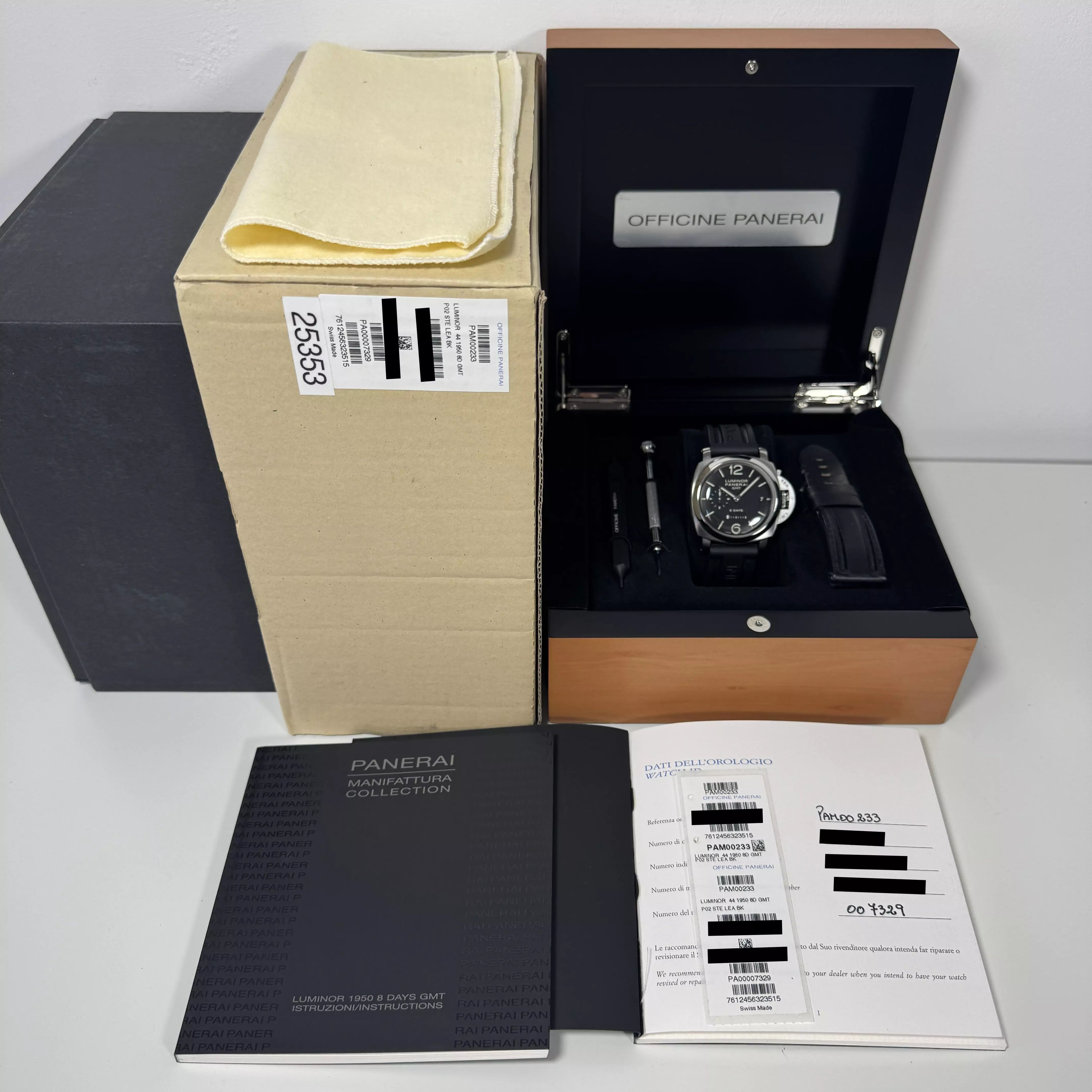Panerai Luminor 44mm Box & Papers PAM00233 2008